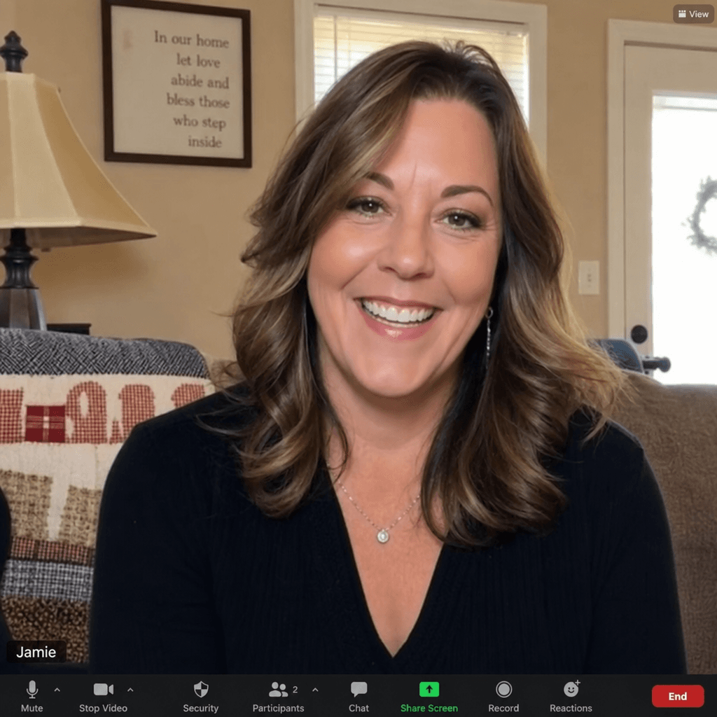 Homeowner sharing their story on a video call