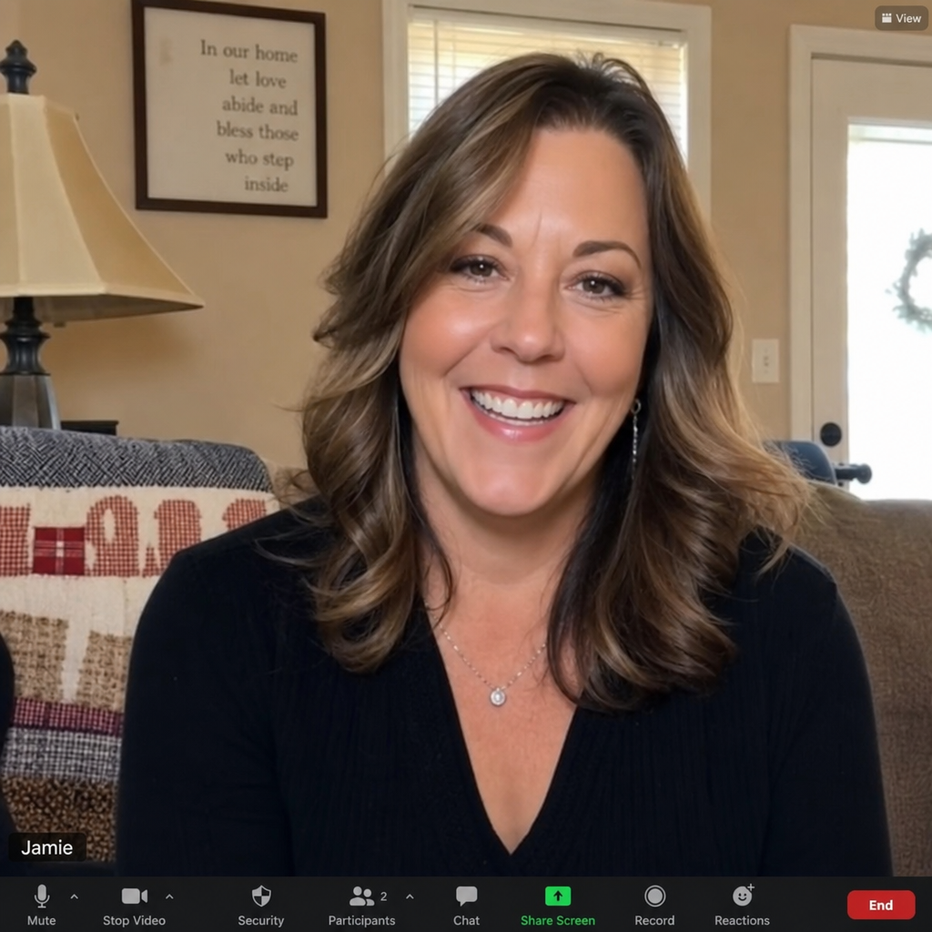 Homeowner sharing their story on a video call